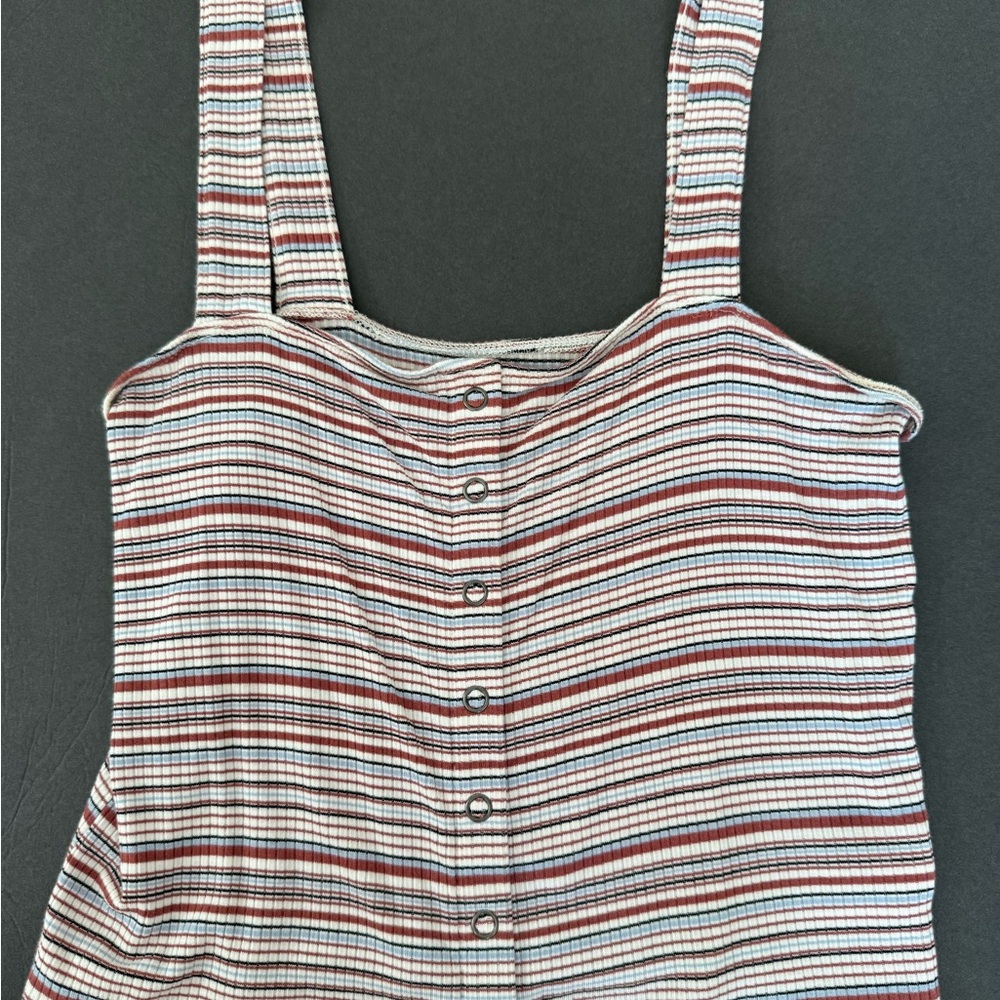 American Eagle Outfitters Striped Tank Top - Red, Blue, White